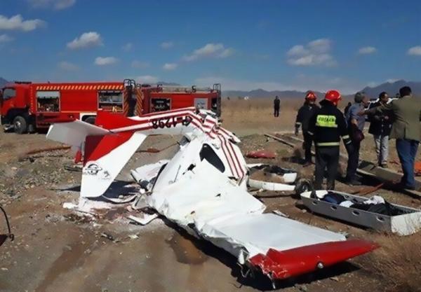 سقوط هواپیمای سبک در شیراز ، هواپیما 2 سرنشین داشت