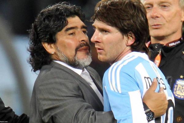 پسر مارادونا: هر کسی مسی و مارادونا را مقایسه کند فوتبال بلد نیست
